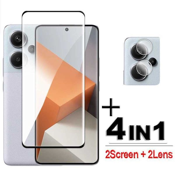 Cell Phone Screen Protectors For Redmi Note 13 Pro+ 5G Glass For Redmi Note 13 Pro Plus Tempered Glass 6.67 inch Full Cover 3D Curved Screen