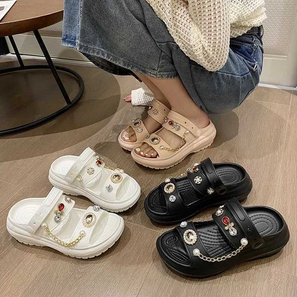 Sandals Women Slippers Wedge Platform Beach Slides Fashion High Heels Designer Sandals Female Casual Outdoor Sport Ladies Shoes 2023