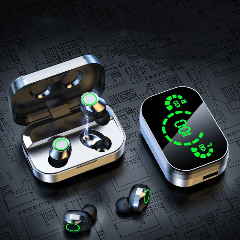 2023 TWS YD03 Wireless Earphones Touch Control Earbuds 9D Stereo Sports Waterproof Bluetooth Headphones HD Mirror Gaming In-ear Headset For Phone