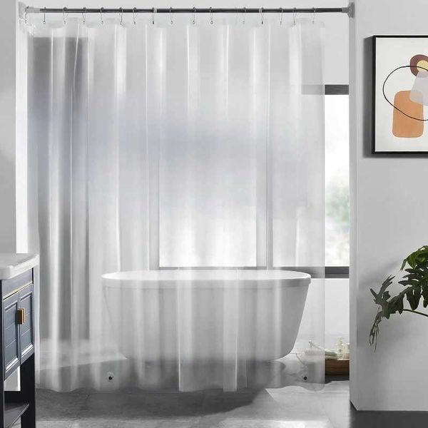 Clear Shower Curtain Liner with Magnets Plastic Waterproof 72x72 Lightweight for Bathroom(4G Clear 1PC)T250210