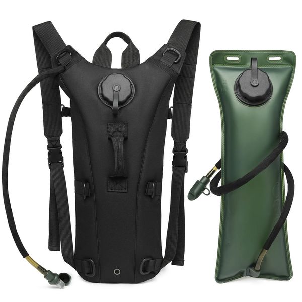 Tactical Hydration Pack Backpack Water-proof Nylon Water Bag with 3 Liter Bladder for Hiking Cycling Climbing 250109