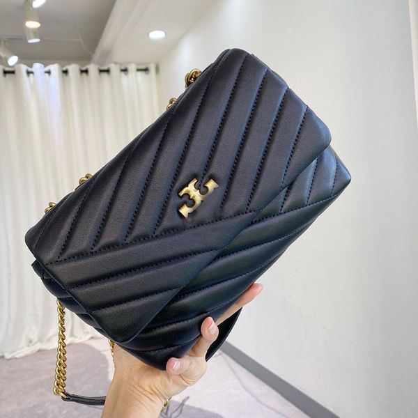 Designer Bags Chain Women&#039;S Mirror Quality Flip Over Handbag Shoulder Fashionable And Versatile Crossbody Leisure Bag New Model