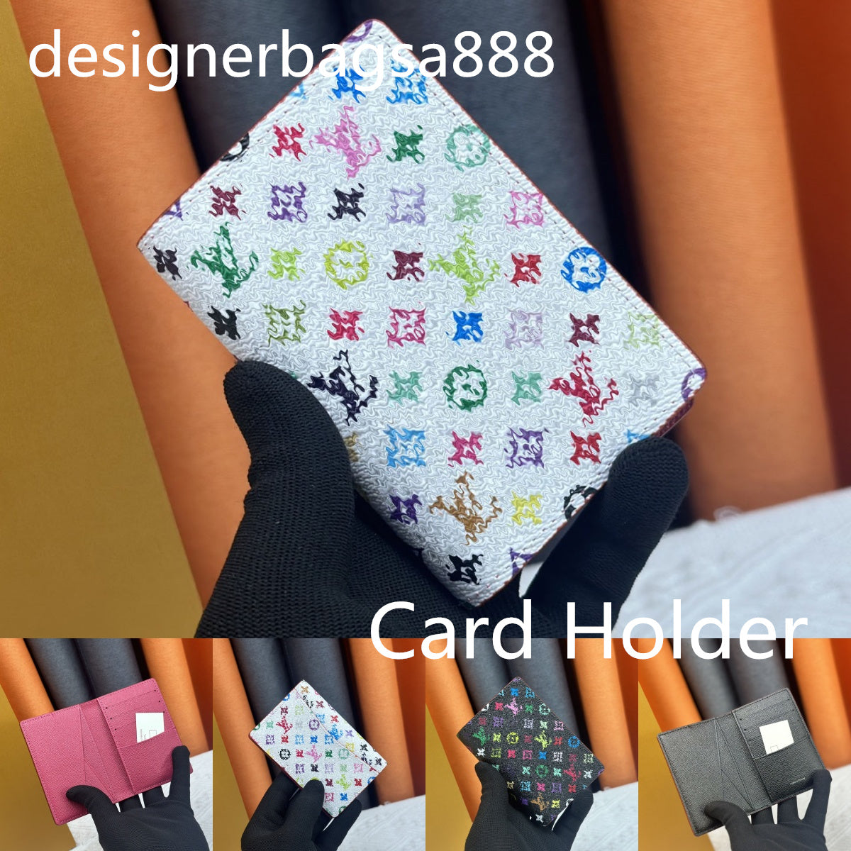 Designer Wallet Multiple Wallet POCKET ORGANIZER leather card holders men wallets money purse flower letters credit short money clutch bags Takashi