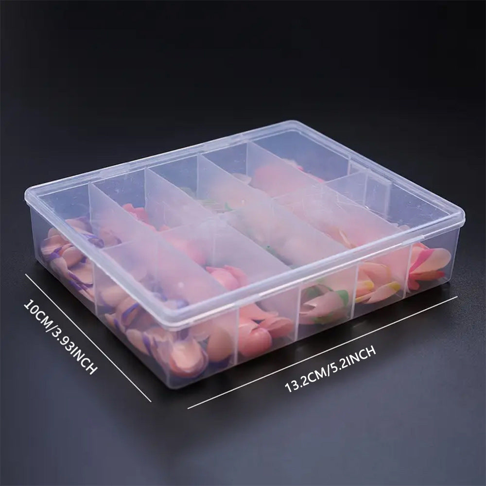 TEMU 240pcs Colorful Short Square Fake Nails French Tip Press On Nails Glossy Detachable Simple False Nails Kit