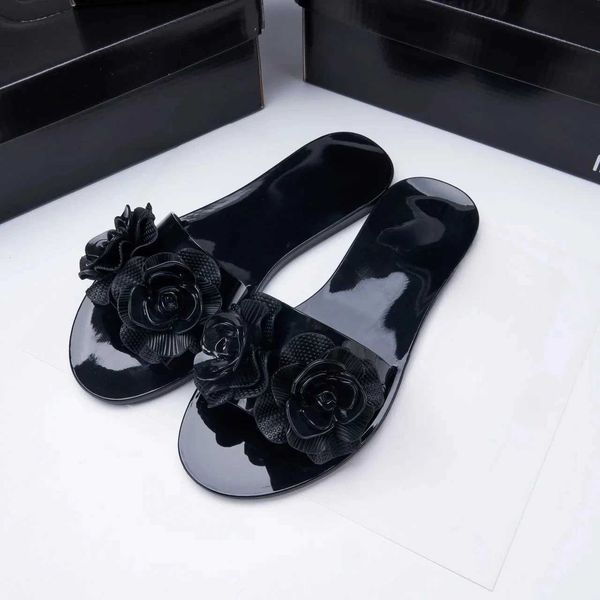 Slippers Mini Melissa Outdoor Womens Jelly Slide Sweetheart Girl Cool 3D Flower Slide Adult Womens Non slip Flat Beach Vacation Shoes J25011