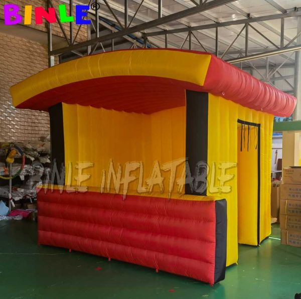 New 4x3m inflatable Candy floss booth-festival outdoor selling kiosk tent-selling stand Shop Advertising for Product promotion