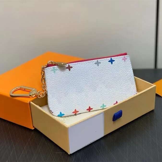 KEY POUCH 62650 POCHETTE CLES Designers Fashion Women Men Key Ring Credit Card Holder Coin Purse Mini Wallet Leather Handbags Dust bag With Box