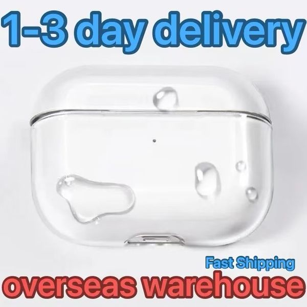 USA Stock For Apple Pro 2 3 nd Generation airpod 4 pro s Headphone Accessories Solid TPU Silicone Protective Earphone Cover Wireless Chargin