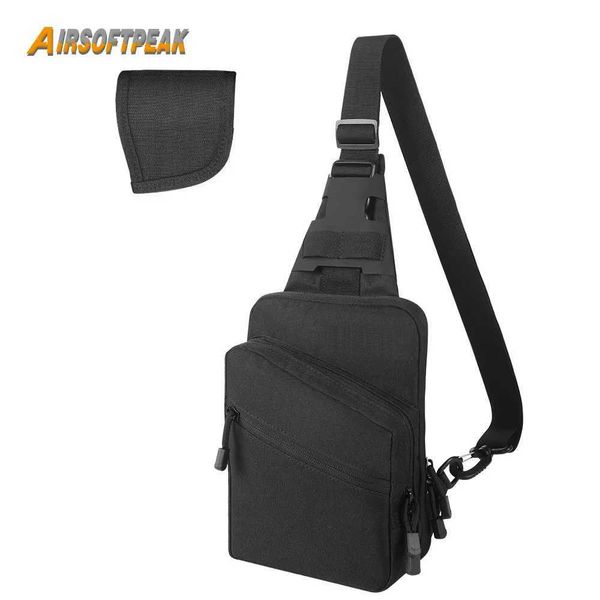 Outdoor Bags Tactical Pistol Holster Gun Bag EDC Concealed Carry Bag for Pistol Handgun Outdoor Adjustable Sling Backpack Gun Shoulder Bag z
