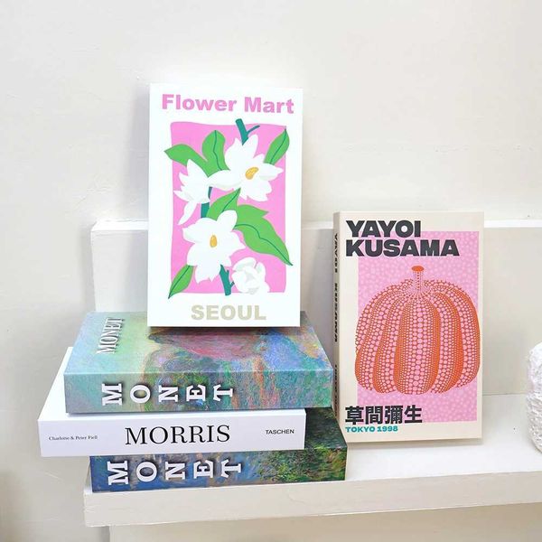 Beautiful Luxury Room Decor Books Resort Style Fake Book Fashion Decor Coffee Table Decor Bedroom Home Add-On Open Fake BookXJ240828