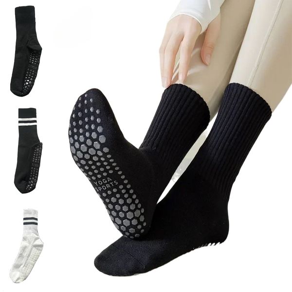 Yoga Socks High Quality Anti-Slip Quick-Dry Damping Pilates Ballet Socks Good Grip For Women Cotton Fitness Socks