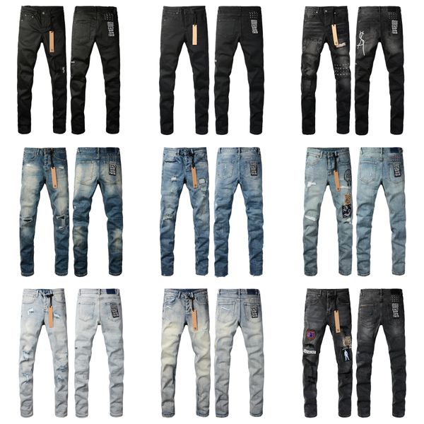 designer jeans ksubi jeans High quality jeans Ksubi men&#039;s jeans Ripped High Street Jeans Retro Paint Spot Patch Hole Denim Streetwear s