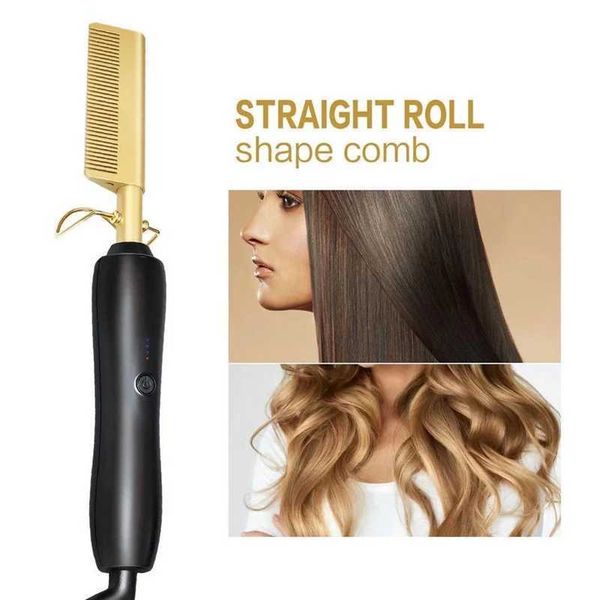 2024 hot selling wet dry electric heating copper comb straightener W240807