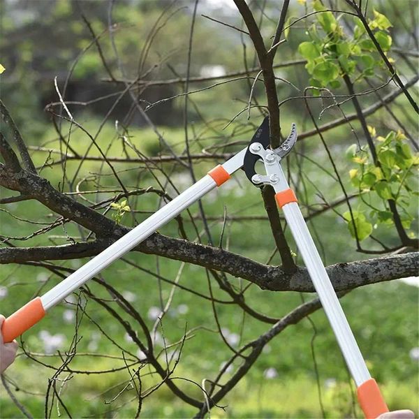 Pruning pliers Garden Pruning Hand Tool Scissor Long Length Hedge Anvil Shear Anti-Slip Grip Ratchet Cut Tree Branch Garden Tools z241211