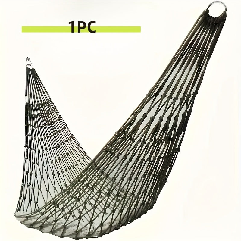 TEMU Portable Outdoor Leisure Hammock, Nylon Fabric Garden Camping Swing, Hand-washable And Easy-to- Mesh Hammock, Hamacas Para Descansar, Suitable