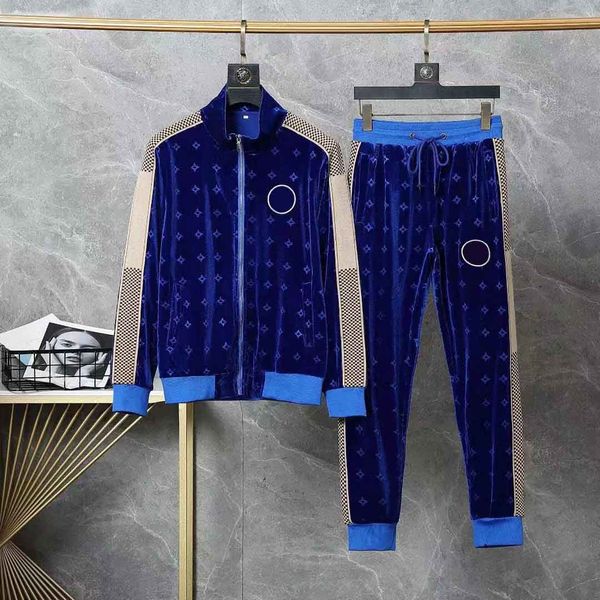 Men's Tracksuits Men Sportswear Sport Setter Designer Luxo masculino Sporting Sporting Fitness Clothing Duas peças Jaqueta longa SV