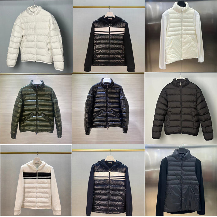 designer mens down jackets embroidered badge womens hooded outerwear parkas winter warm puffer jacket men&#039;s clothing coats