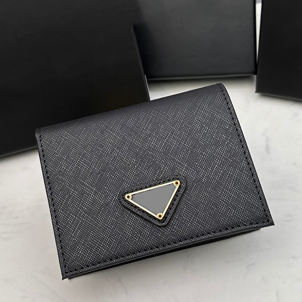 Designer Wallets Card Holders Small Cardholder High Quality Synthetic Leather Short Wallet with Box Black Card Case Luxury Coin Pouch Womens Designe