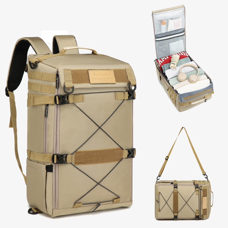 Sturdy Heavy-Duty Camping Bag Featuring Strategic Storage Pockets Suitable for Aerial Photography Equipment