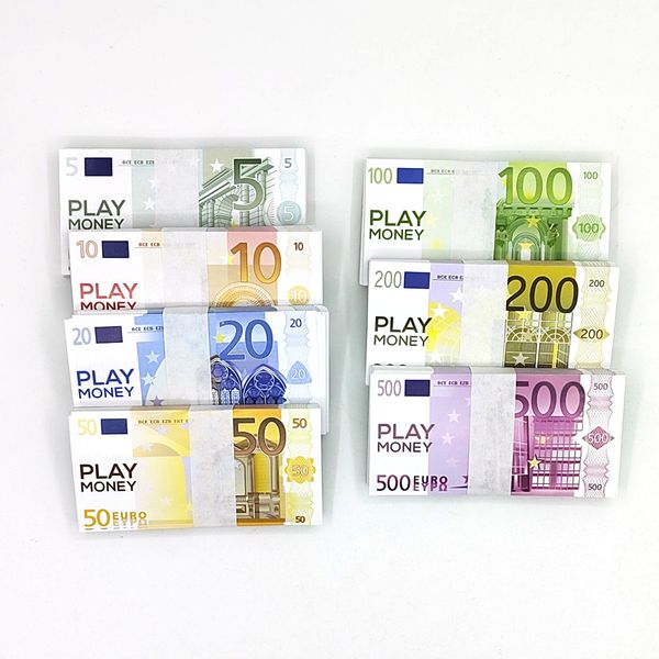 Props, festival toys, coins, face value, banknotes, 100 counterfeit coins, commemorative coins, play games, banknotes, Europe