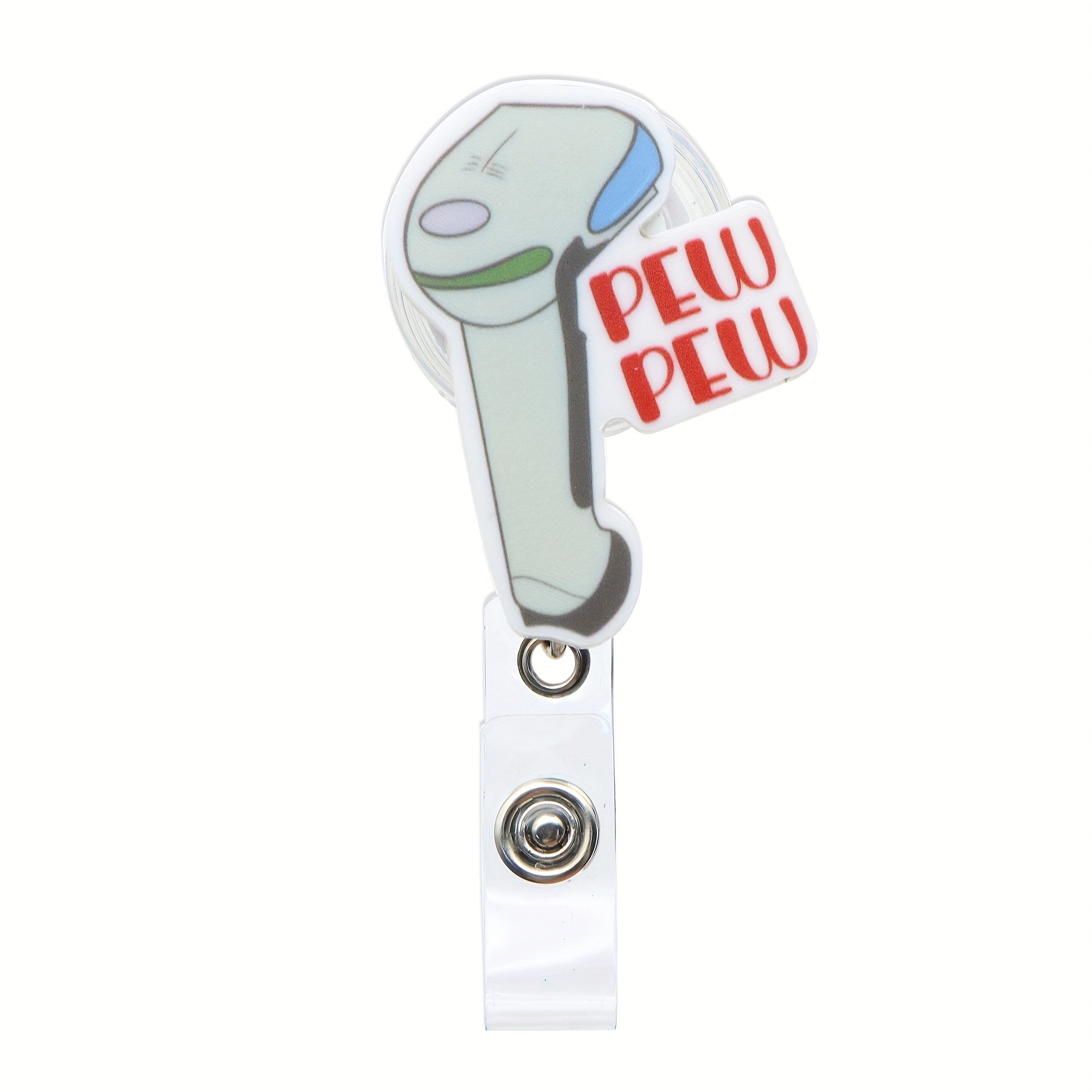 TEMU 1pc Hospital Nurse Badge Holder, Creative Badge Reel, Retractable Badge Holders, Id Card Badge Holders