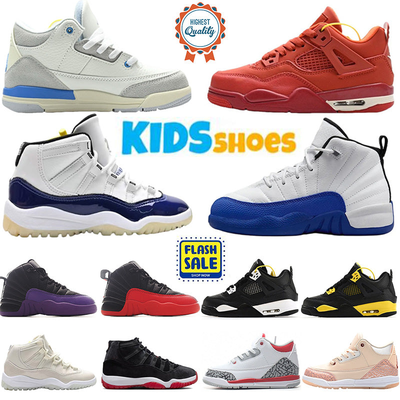 Designer Kids Shoes Basketball Sneakers Toddler shoe Preschool Children Youth Athletic baby Boys Girls Chaussures infantis running Trainers Outdoors