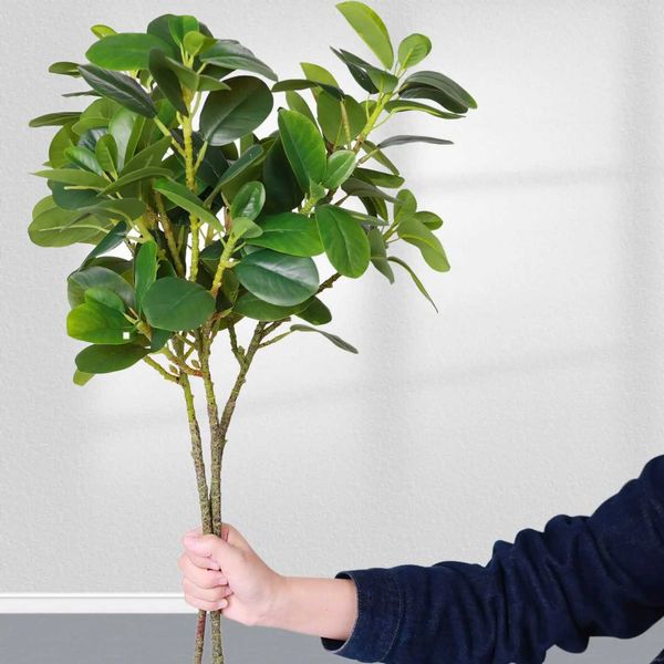 Decorative Artificial Ficus Plants for Home Decor Fake Greenery With Long Branches for Interior Aesthetics Y241227