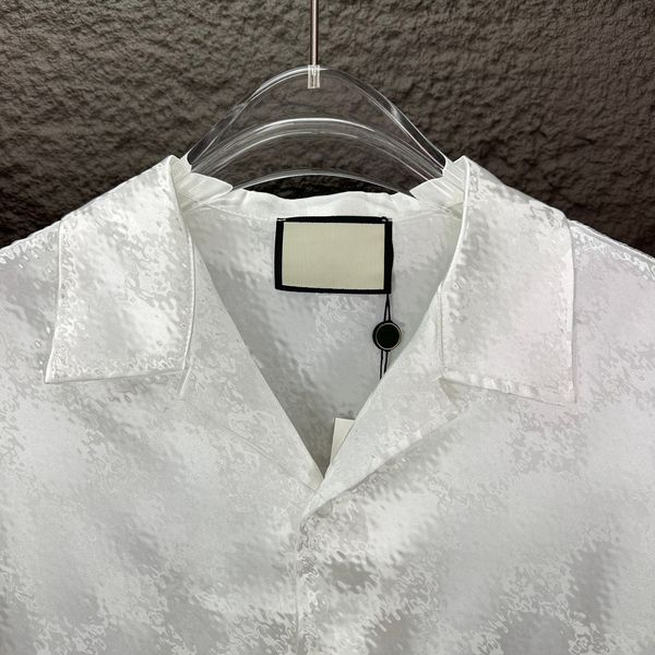 designer embroidery shirt men casual button up shirt Summer shirt formal business shirts casual Short sleeved mens shirts breathable T-shirt