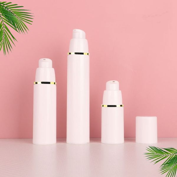 Portablere Plastic Airless Vacuum Pump Toiletry Travel Bottles Makeup Cosmetics for Cream Gel Moisturizers Lotion Bottle