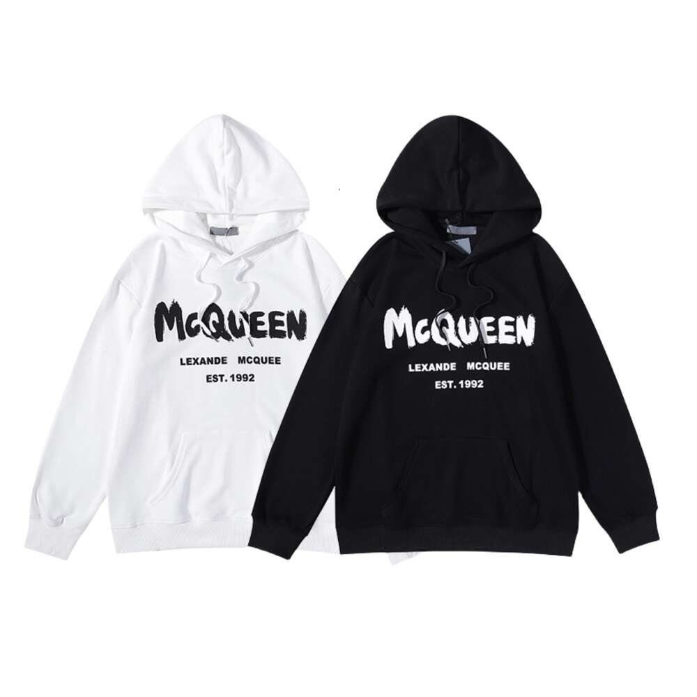 Designer Hoodie Monclairs Mens McQueen Mens Hoodies Loose Pullover Hoody Sweatshirts Long Sleeve Hooded Jumper Quality Womens Tops Clothing Customiz