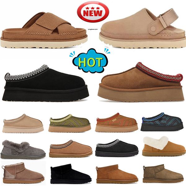 Tasman slippers Tazz Slippers Goldenstar Clog Designer Women Sandals taz Ultra Mini Boot Scuffette Slipper Mustard Seed Fur Australia Platfo