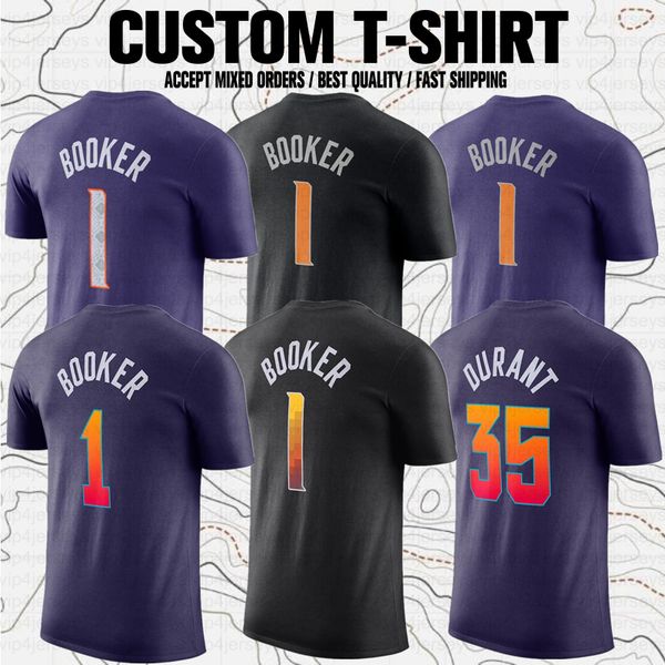 Kevin Durant Devin Booker Basketball Sports Club Fans Branded Short Sleeve T-Shirt Performance Practice Tees