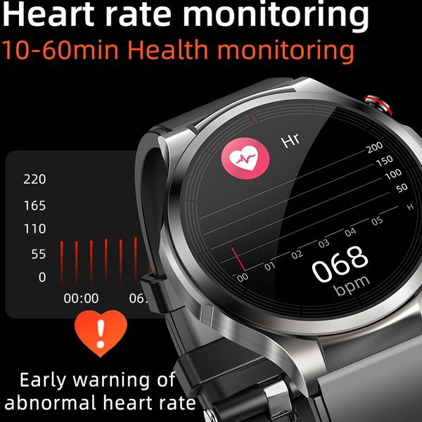 2024 New Smart Watch 1.32&quot; PPG+ECG Non-invasive Uric Acid Blood Lipid Pressure Heart Rate Men Sports Bluetooth Call Smartwatch