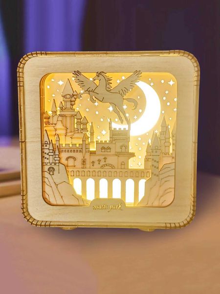 3D Wooden Puzzle knight Diy Handmade Crafts Assembly Model Kits Creative Decoration Birthday and Christmas GiftsXJ241218