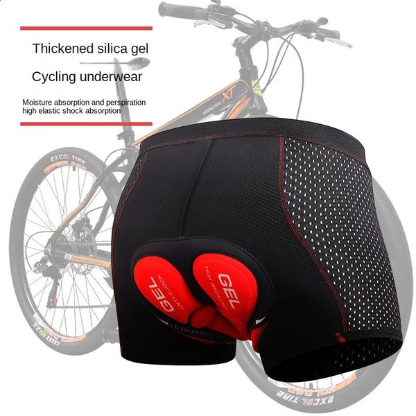 Cycling Briefs Mens Thickened Silicone Mountain Cycling Pants Quick Dry Road Cycling Shorts Four Seasons Cycling Equipment 241210