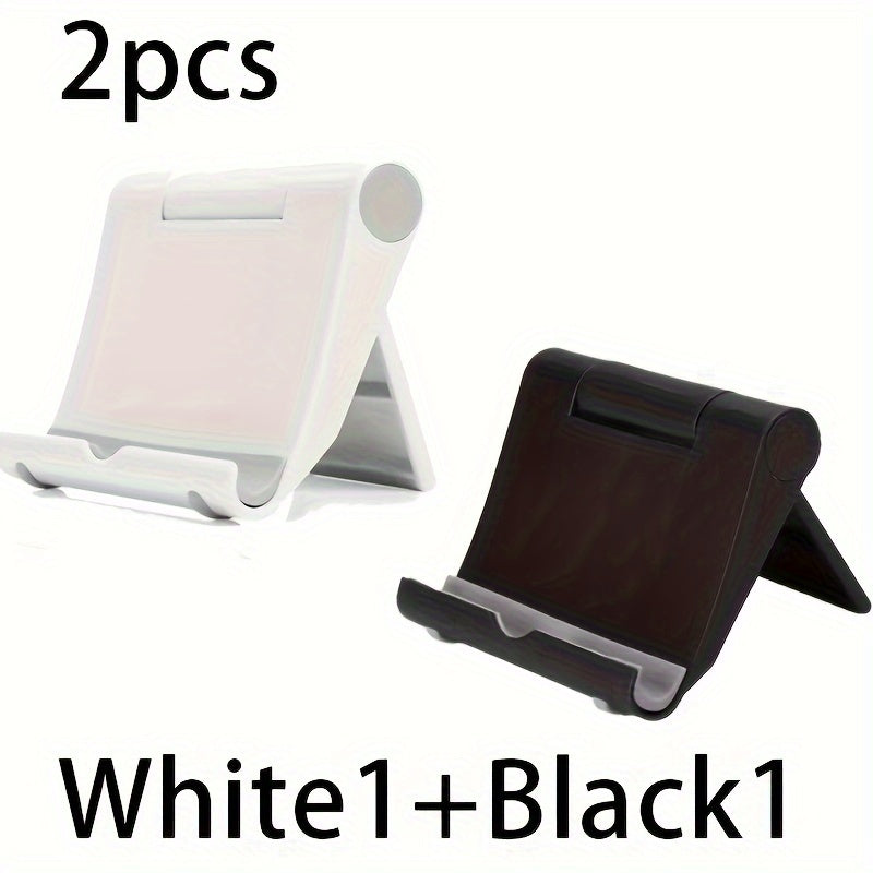 TEMU 1pc-2pcs-4pcs Travel Phone Holder. Tv Series -watching Bedside Desktop Holder, Adjustable Folding Stand, Suitable For Mobile Phone Models,