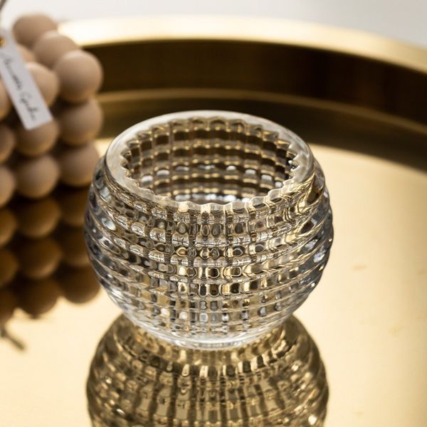 Beatiful Eatern Crystal Tea light Candle Holders Candlesticks Jar for Home Living Room Garden Office Decoration Gifts Christmas Glass Orname
