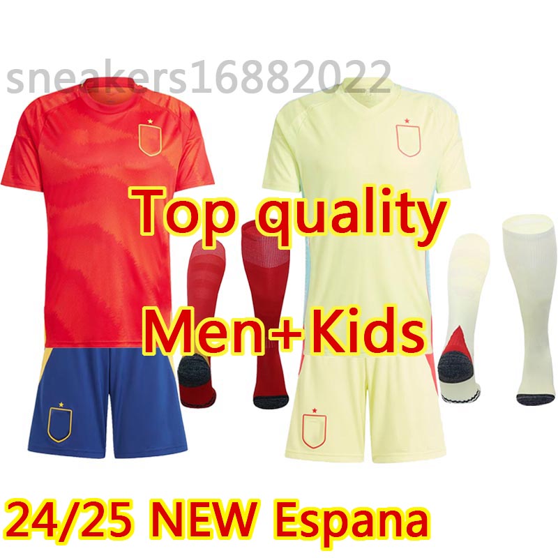 2024 Men kids kit Espana football shirt soccer jersey Spain TORRES GAVI RODRIGO PEDRI LAMINE YAMAL MORATA Spanish home away National team shirts Mai