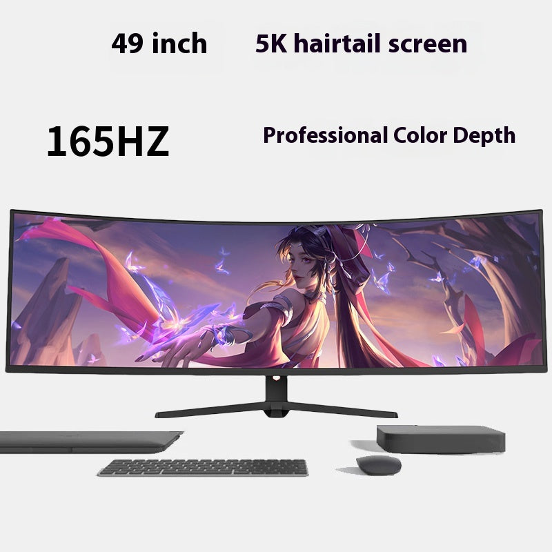 49&quot; curved screen computer monitor 4K-5K 165HZ Used for office and gaming