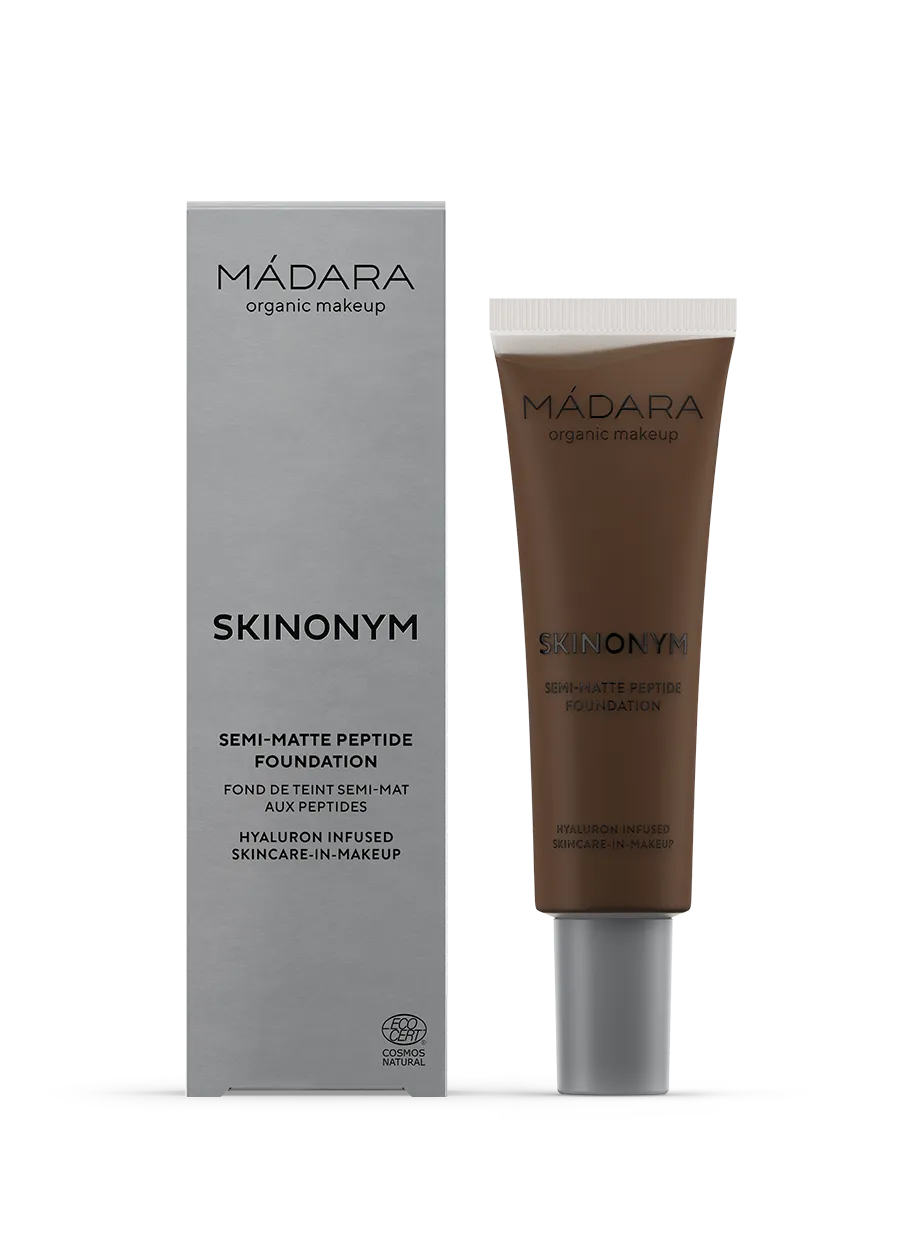 MÁdara organic skincare SKINONYM Semi-matte Peptide Foundation, 100 Moka (30 ml)