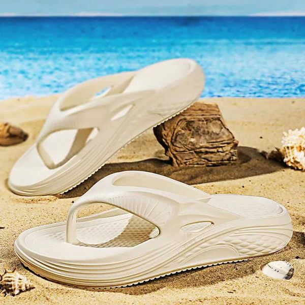 Flip-flops Men 2024 New Summer Wear Leisure Sports Flip-flops Men Fashion Deodorant Anti-slip Wear-resistant Beach Sandals MenXJ241228
