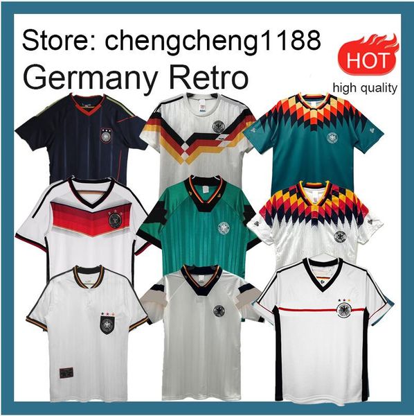 Germany mens Retro Soccer Jersey home away KLINSMANN Matthias football shirts KALKBRENNER Littbarski BALLACK 82 88 92 94 96 98 02 2004 2010