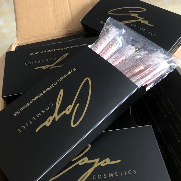 Beauty Items Rose Gold Makeup Brush Custom Logo Free Samples Manufacturers Face Makeup Brush Set SMP20021-12 and 14pcs and box