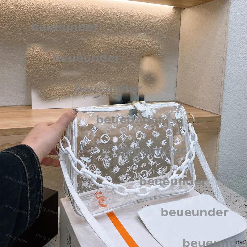 Luxury Designer Lucency Messenger Fashion Women Mini Jelly Bag With Wallet Beach Tote Crossbody Bags Clutch Shoulder Handbag Purse 248201BF