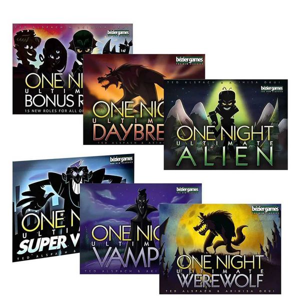 2023 Board Game One Night Ultimate Werewolf DAWn Vampire Alien Super Valian Bonus Character ParTY Family W241114