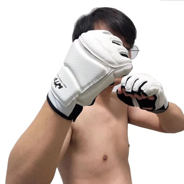 SINOBUDO WTF long tape Taekwondo Gloves Training Boxing Gloves Foot Guard Ankel Support One Set Foot and Gloves Protector 250118