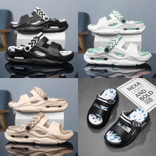 Designer Sandals Leather Rubber Flat Heels Womens Slippers Luxury Ladies Summer Shoes Slides sliders Mens Sandles flip flops pantoufle