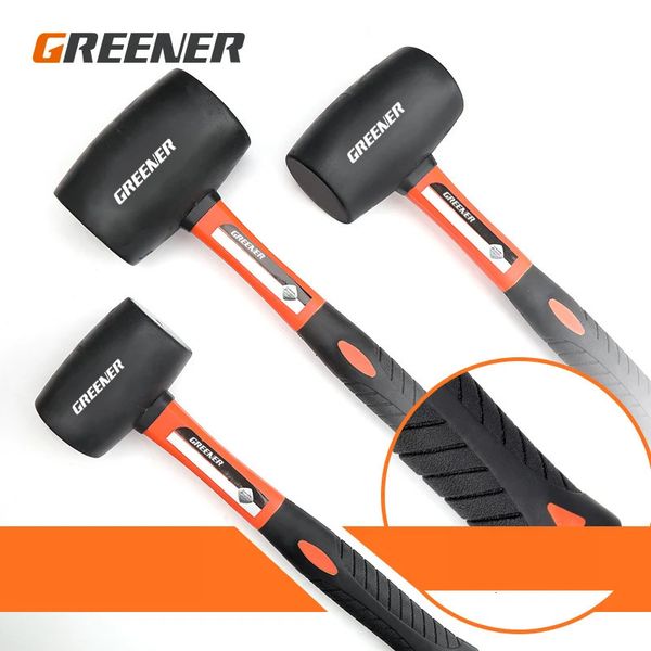 Rubber hammer Heavy Duty Mallet Professional Floor Ceramic Tile Installation Fiberglass Hammer Hand Tools 231228