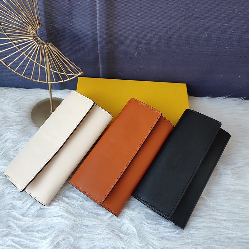 designer women Folding Wallet Credit Card Holder clutch bags coin purses handbags cardholder wallet long passport holders Genuine Leather high quali