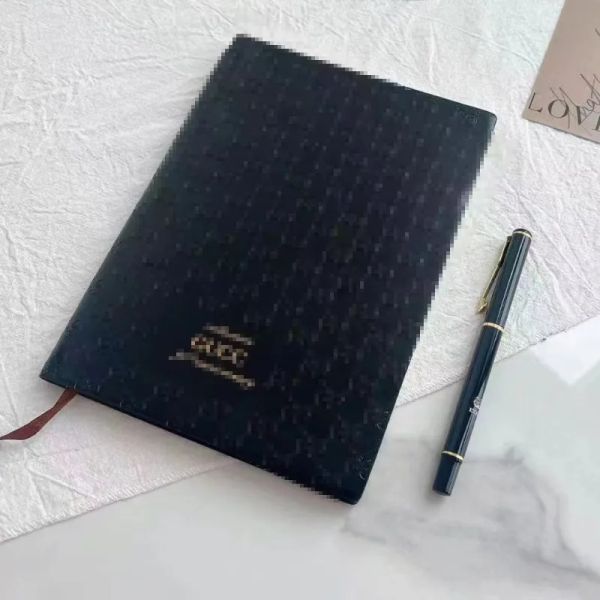 Wholesale designer notebook case, high-end business notebook, signature pen, 2-piece set, diary gift